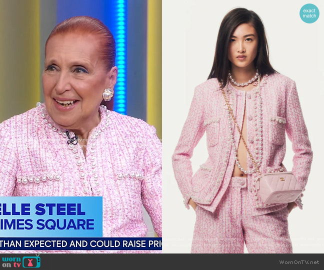 Chanel Spring-Summer 2025 Pre-collection worn by Danielle Steel on Good Morning America