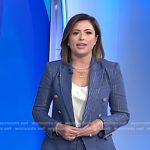 Chloe’s blue pinstripe blazer and pants on Today