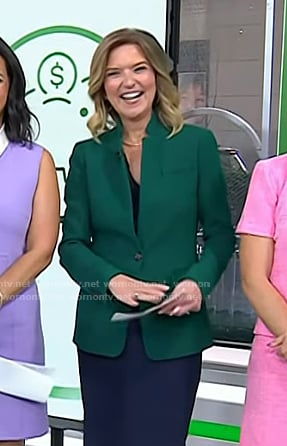 Christine Romans’ green blazer on Today