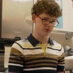 Christopher’s striped polo shirt on 9-1-1