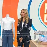 Chassie’s floral denim blazer and jeans on Today