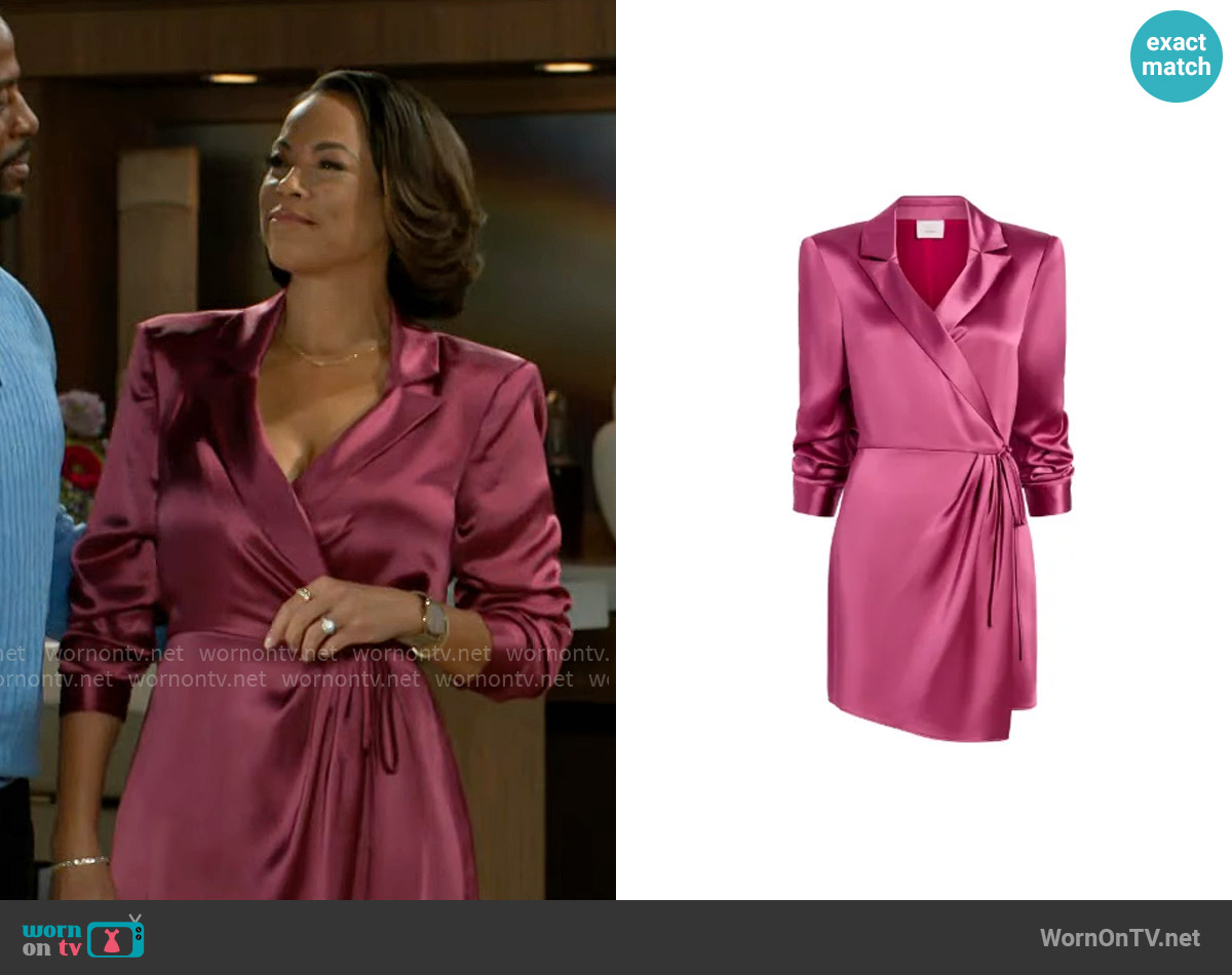 Cinq a Sept Sabina dress worn by Nicole Dupree Richardson (Daphnee Duplaix) on Beyond the Gates