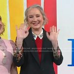 Clea Shearer’s black floral blazer on Today