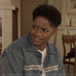 Coop’s denim embroidered jacket on All American