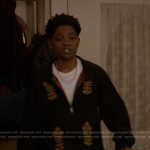 Coop’s black embroidered jacket on All American