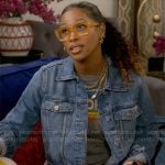 Courtney’s denim jacket on The Neighborhood