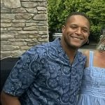 Craig Melvin’s blue paisley print shirt on Today