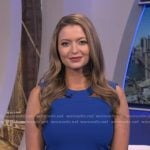Dani’s blue cutout sleeveless dress on Good Morning America