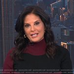 Darlene’s black colorblock knit dress on Today