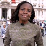 Deborah’s space dye sweater on Good Morning America