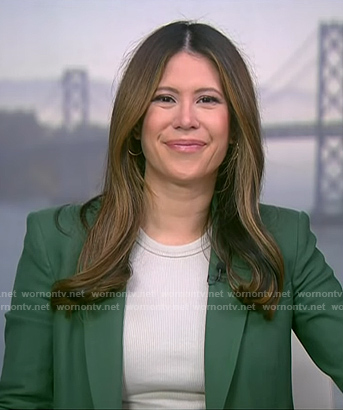 Deirdre’s green blazer on NBC News Daily
