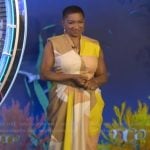 Deja Vu’s colorblock wrap dress on Live with Kelly and Mark