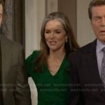 Diane’s green peplum dress on The Young and the Restless