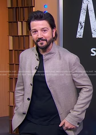 Diego Luna’s grey jacket on Good Morning America