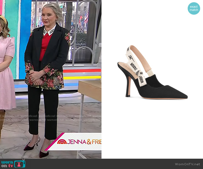 Dior J'Adior Slingbacks worn by Clea Shearer on Today