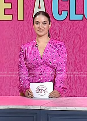 Donna’s pink print top on Today