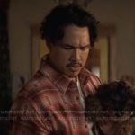 Doug’s red plaid shirt on Grosse Pointe Garden Society