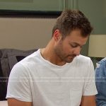 Doug’s white patch pocket tee on Days of our Lives