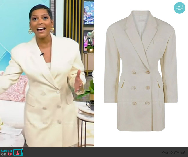 Dries Van Noten Bia Double-Breasted Hourglass Jacket worn by Tamron Hall on Tamron Hall Show