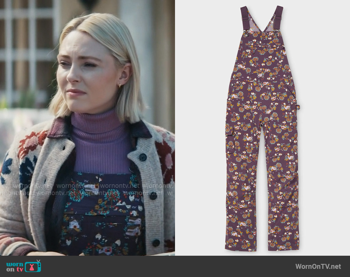 Duluth Trading Co Heirloom Gardening Bib Overalls worn by Alice (AnnaSophia Robb) on Grosse Pointe Garden Society