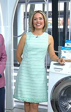 Dylan’s green tweed dress on Today