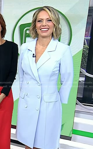 Dylan’s light blue blazer dress on Today