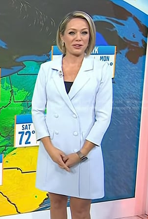 Dylan’s light blue blazer dress on Today