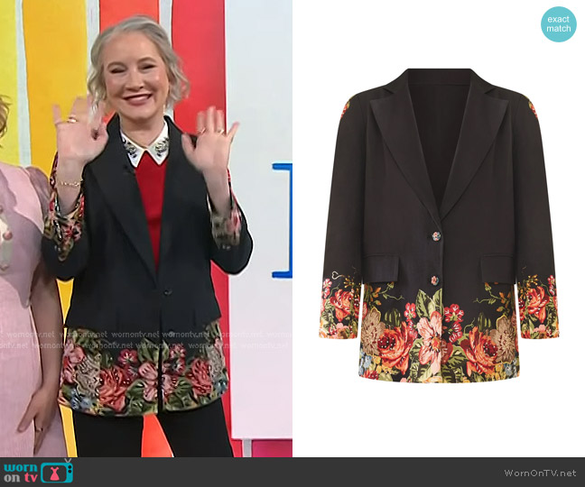 Eddy Sloan Blazer worn by Clea Shearer on Today