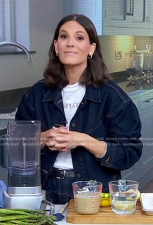 Eden Grinshpan’s denim jacket on Good Morning America