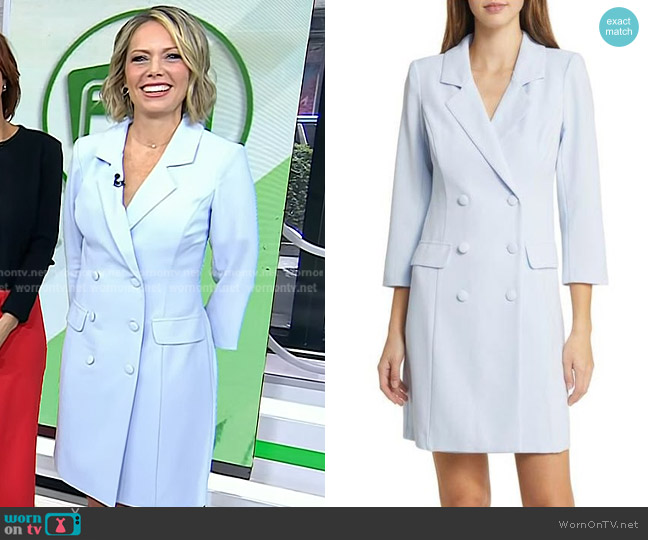 Eliza J Double Breasted Tuxedo Dress worn by Dylan Dreyer on Today