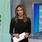 Ellison’s black button detail dress on NBC News Daily