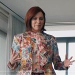 Elsbeth’s floral print blazer on Elsbeth