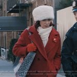 Elsbeth’s red double breasted coat on Elsbeth