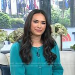 Emilie’s blue cardigan on Today
