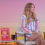 Emily Henry’s striped shirt on Good Morning America
