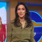 Erielle’s khaki flap pocket shirt on Good Morning America