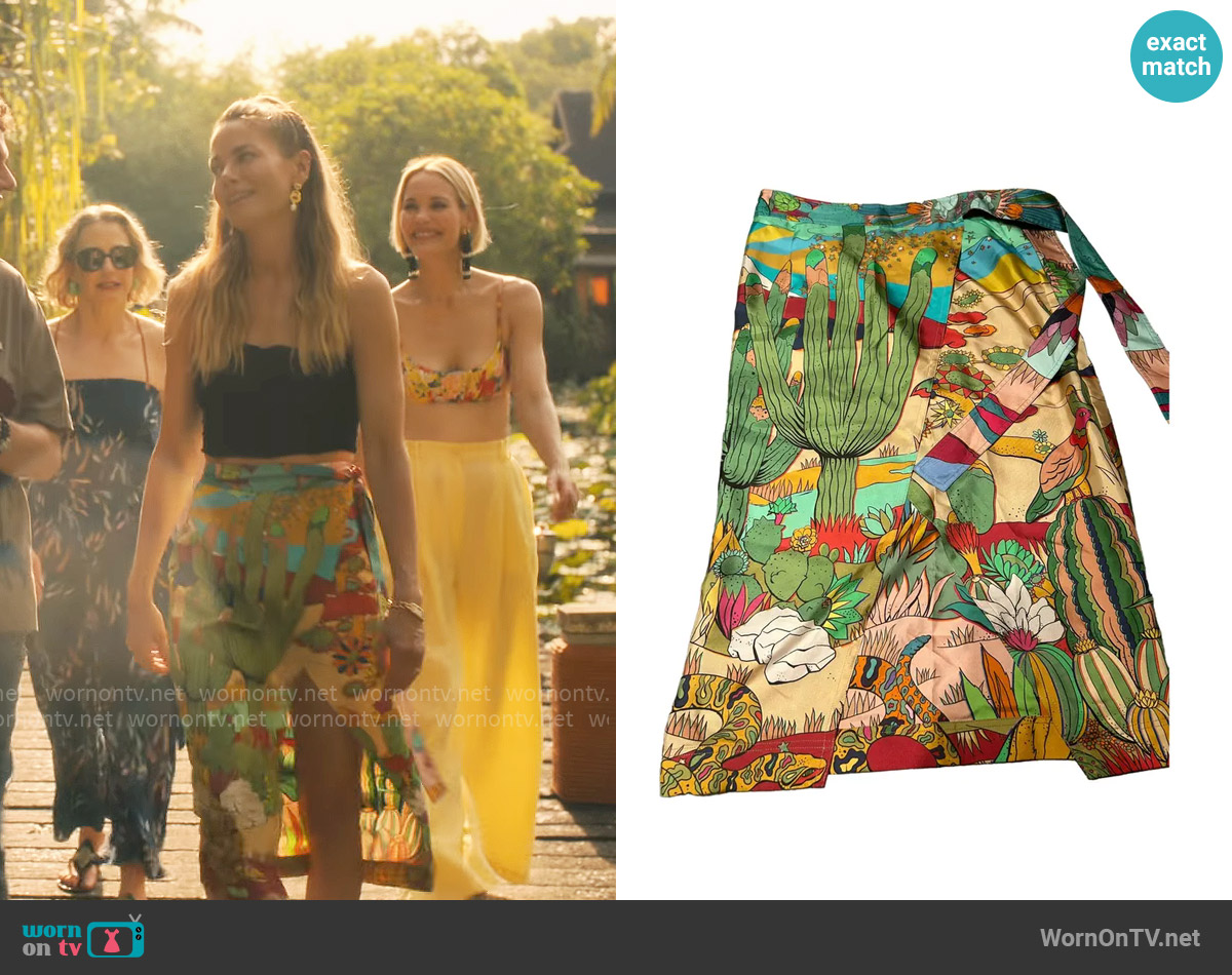 Etro Silk Skirt worn by Jaclyn Lemon (Michelle Monaghan) on The White Lotus