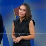 Eva’s black rached mini shirtdress on Good Morning America