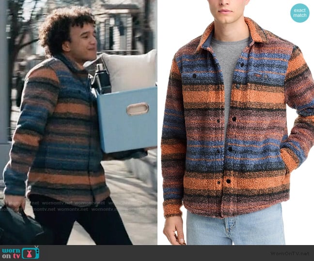 Faherty Range Fleece Shirt Jacket worn by Roy (Hayward Leach) on Elsbeth