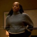 Faith’s colorblock sweater on Will Trent