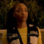 Faith’s striped sweater vest on Will Trent