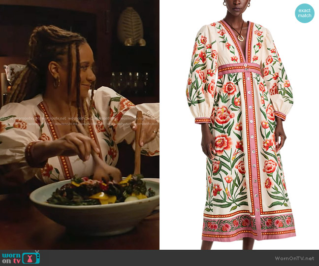 Farm Rio Ainika Dress worn by Karen Wilson (Tracie Thoms) on 9-1-1