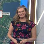 Emily West’s navy floral dress on Today