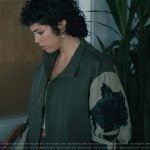 Floral print jacket and pants on Elsbeth
