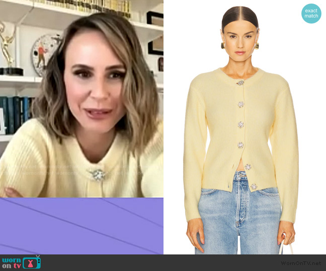Generation Love Savera Cardigan worn by Keltie Knight on E! News