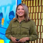 Ginger’s green utility dress on Good Morning America