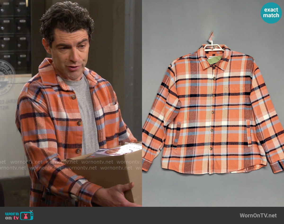 Goodfellow & Co Heavyweight Shirt worn by Dave Johnson (Max Greenfield) on The Neighborhood