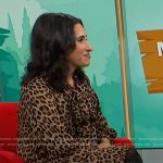 Grace Bastidas’s leopard print dress on NBC News Daily