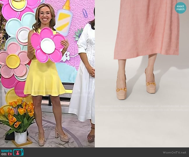 Gucci Platform Pumps worn by Shannon Doherty on Today