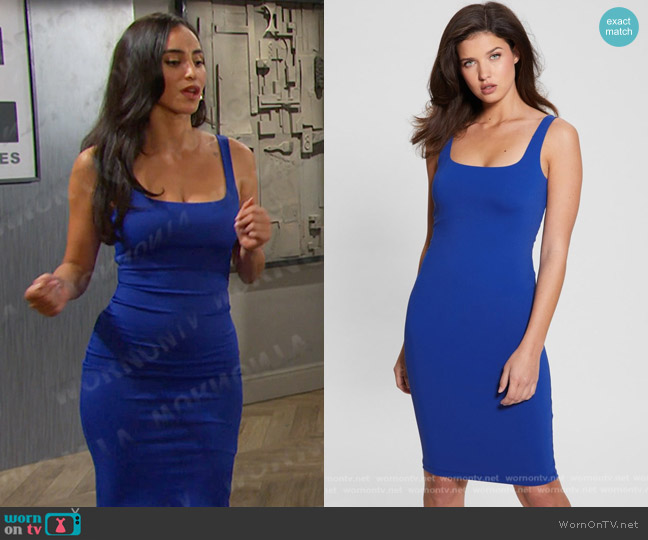 Guess Charlotte Nylon Dress worn by Gabi Hernandez (Cherie Jimenez) on Days of our Lives